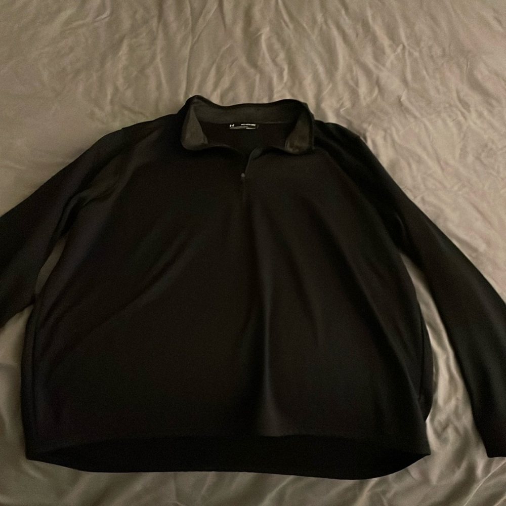 Black Under Armour  long sleeve heat gear 1/2 zip pullover 4xl